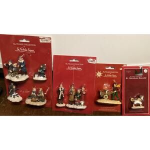 The Village Collection ST NICHOLAS SQUARE Figure Christmas Lot of 4 Pkgs Kohl's